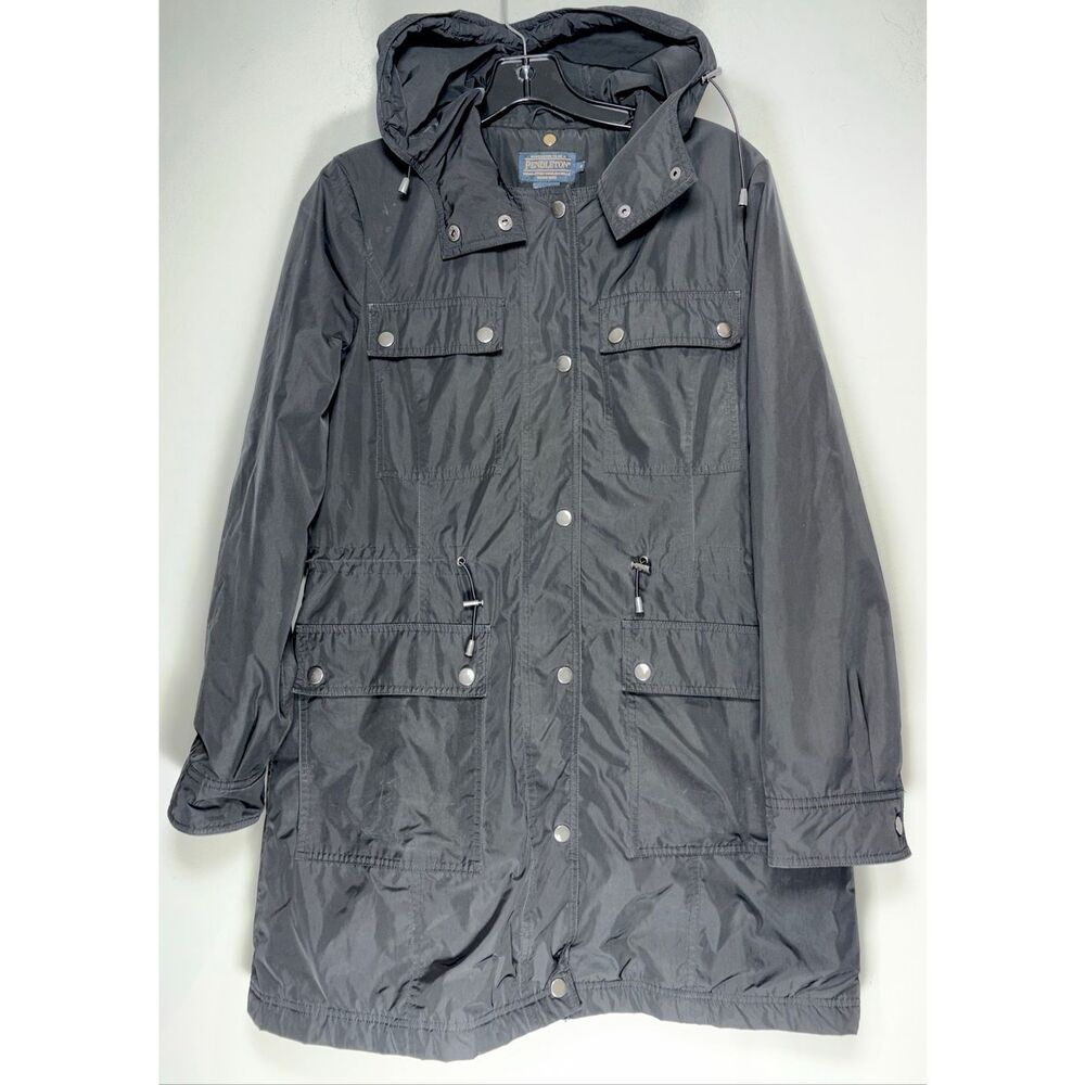Pendleton black raincoat size small